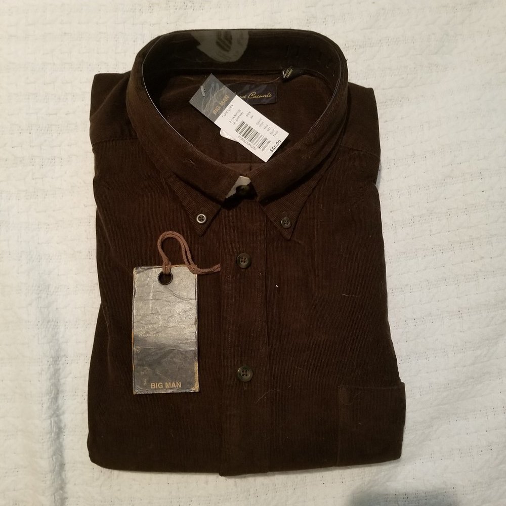 Roundtree and York thin wale cordury shirt
